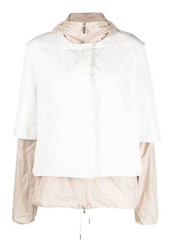 Fabiana Filippi layered padded jacket - White