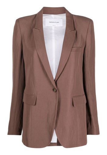 Fabiana Filippi single-breasted blazer - Brown