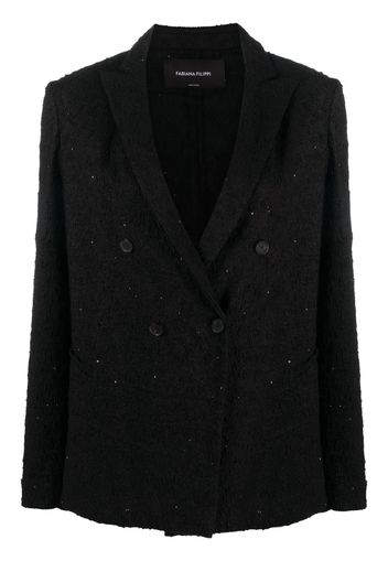 Fabiana Filippi double-breasted blazer - Black