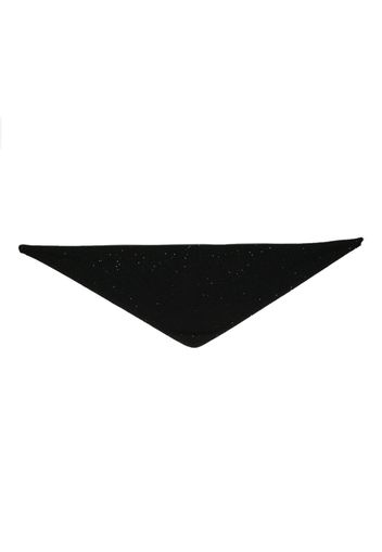 Fabiana Filippi sequin-embellished triangle scarf - Black