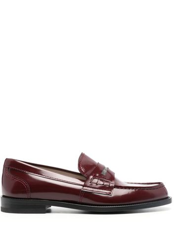 Fabiana Filippi slip-on calf leather loafers - Red