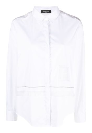 Fabiana Filippi logo-patch shirt - White