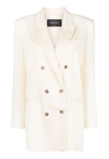 Fabiana Filippi double-breasted blazer - White