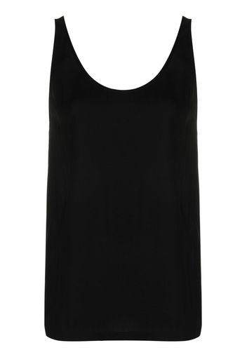 Fabiana Filippi scoop-neck sleeveless blouse - Black