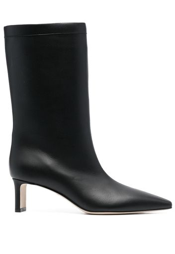 Fabiana Filippi 55mm pointed-toe leather boots - Black