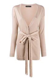 silk waist-tied cardigan