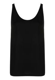 Fabiana Filippi scoop-neck sleeveless blouse - Black