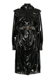 Faith Connexion Vinyl Trench Coat - Black