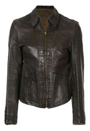 Fake Alpha Vintage 1940s Good Design leather jacket - Brown