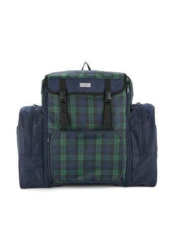 Familiar checked panel backpack - Blue