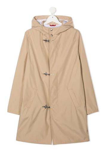 hooded duffle coat