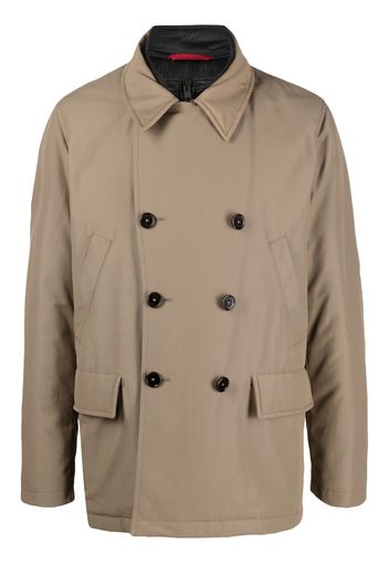 Fay padded double-breasted jacket - Neutrals