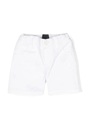 Fay Kids logo-patch shorts - White