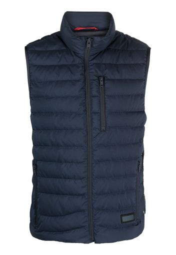 Fay high-neck padded gilet - Blue