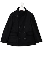 Fay Kids double-breasted short coat - Blue