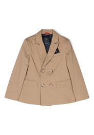 Fay Kids double-breasted long-sleeve blazer - Neutrals