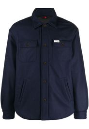 Fay button-up shirt jacket - Blue