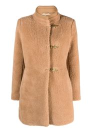 Fay faux-shearling coat - Brown