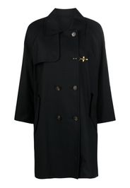 Fay double-breasted trench coat - Black