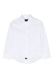 Fay Kids long-sleeved cotton shirt - White