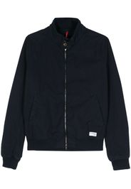 Fay logo-patch ripstop jacket - Blue
