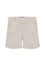 Fay Kids chambray mélange shorts - Neutrals