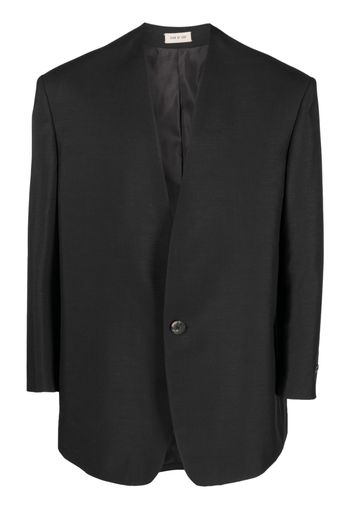 Fear Of God single-breasted collarless blazer - Black