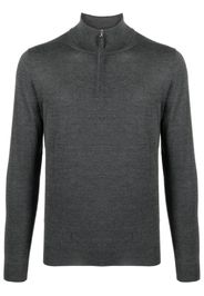 Fedeli zip-up high-neck jumper - Grey