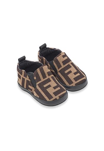 Fendi Kids FF slip-on sneakers - Brown