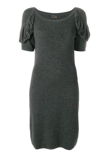 Fendi Pre-Owned draped sleeved dress - Grey