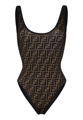 FF logo print swimsuit