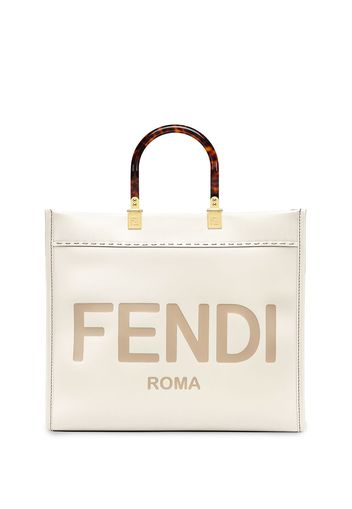 Fendi medium Sunshine tote bag - White