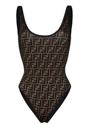 FF logo print swimsuit