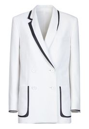 contrast piping detail blazer