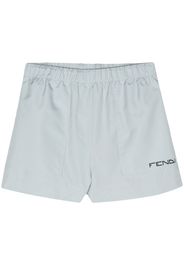 FENDI elasticated-waistband shorts - Blue