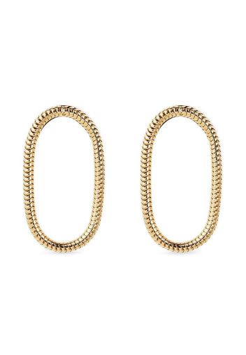 18kt yellow gold chain short earrings