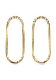 18kt yellow gold chain medium earrings