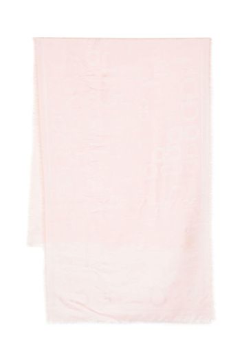 Ferragamo Gancini-print scarf - Pink