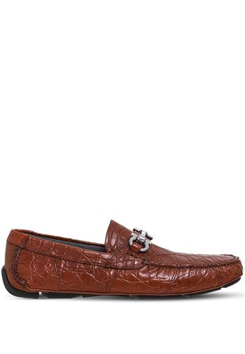 Ferragamo Driver with Gancini ornament - Brown