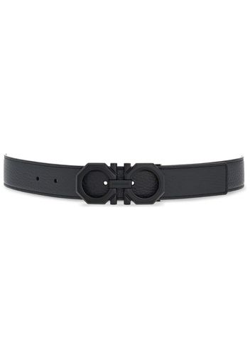 Ferragamo logo-buckle leather belt - Grey