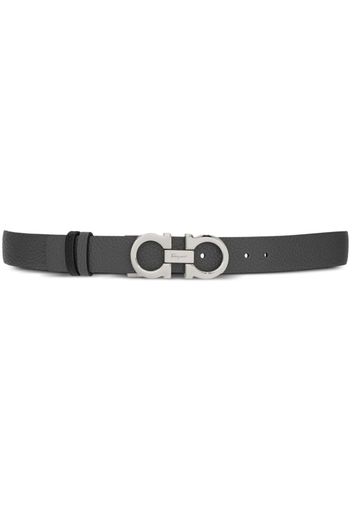 Ferragamo Reversible and adjustable Gancini belt - Grey