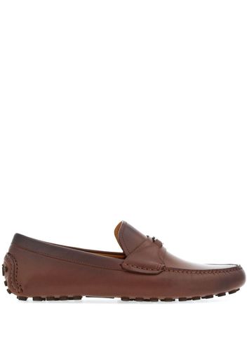 Ferragamo Gancini leather loafers - Brown