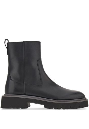 Ferragamo leather ankle boots - Black