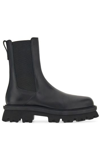 Ferragamo chunky chelsea leather boots - Black