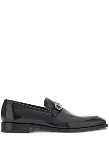 Ferragamo Gancini leather loafers - Black