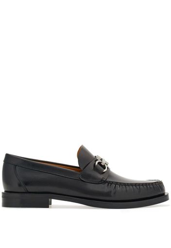 Ferragamo Gancini leather loafers - Black