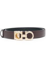 Ferragamo Donna textured buckle belt - Brown