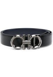 Ferragamo logo-buckle leather belt - Black