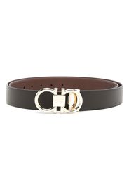 Ferragamo Gancini buckle leather - Brown