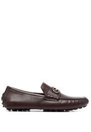 Ferragamo horsebit-detail leather loafers - Brown